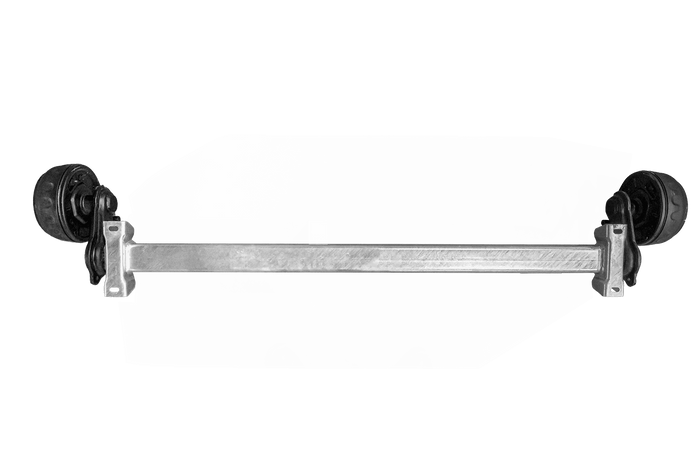 KNOTT VGB13 gebremste Achse für Anhänger/Autotransporter 1350 kg 1350 mm 1800 mm 5x112