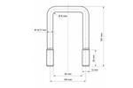 DROMET Vierkantklemme Typ C-Klemme M12 92×167mm