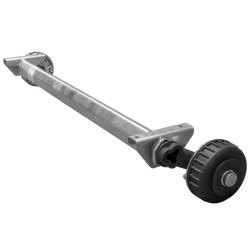AL-KO EURO gebremste Achse für Anhänger/Autotransporter 1800 kg 1650 mm 2150 mm 5x112