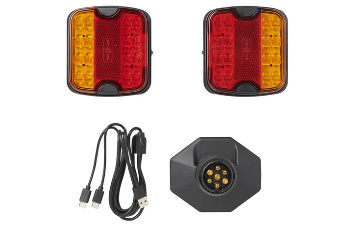 ProPlus LED-Rückleuchten (7-PIN), 4 Funktionen (links + rechts), magnetisch, Bluetooth