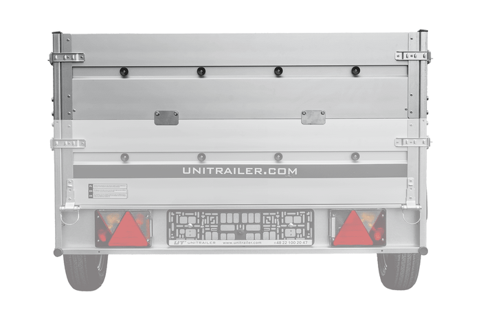 BIS-Aluminiumseitenwände für die Anhänger UNITRAILER GARDEN 264 KIPP ALU und 264/2 KIPP ALU