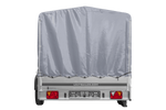 Autotransportanhänger auf Federn 264x150 UNITRAILER GARDEN 265/R KIPP mit H-1100 Rahmen und grauer Plane