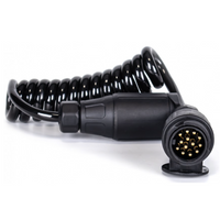 KAMAR E1384 Spiralkabel 3 m 12 V Stecker/Buchse 13-polig