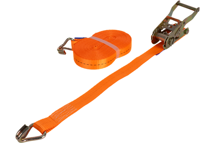 UNITRAILER 12 m/25 mm/1 t orangefarbener Zurrgurt mit Spanner
