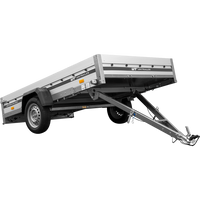 Anhänger mit Aluminiumseitenwänden 264x150 Unitrailer Garden 265 KIPP ALU