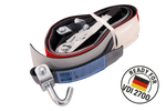 4er Set HEFFA CARLINE 130 Anhänger-Transportgurte, Radsicherungsgurte 5m/50mm/5t VDI 2700