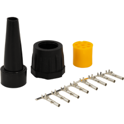 Bajonettverbinder Set MANTES 8-pol. gelb (links)