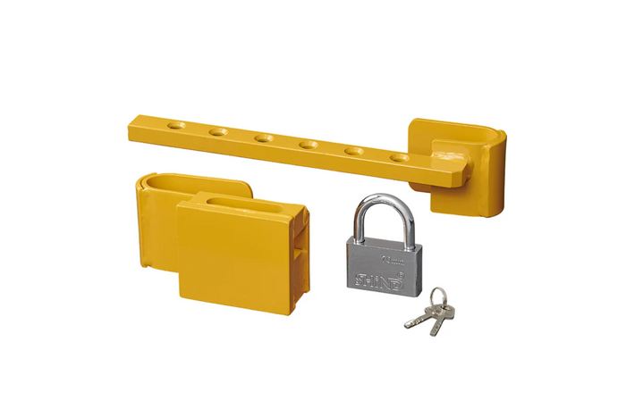 Diebstahlsicherung für Containeranhänger ProPlus 381341V01 verstellbares Schloss 23-42 cm
