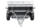 Leichtanhänger auf Federn 200x125 UNITRAILER GARDEN 201/R KIPP mit BIS-Seiten, H-800-Rahmen und blauer Plane