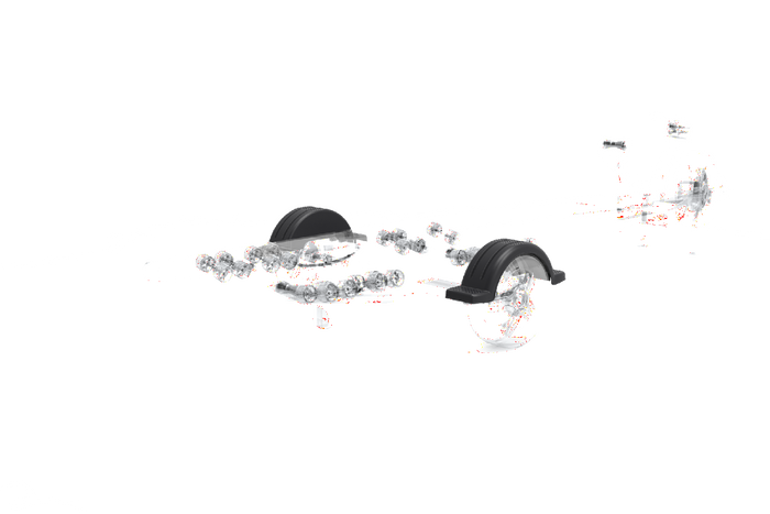 Kotflügel für Bootsanhänger 14" DOMAR D20430 Radlauf 1080/255 mm
