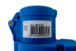 MANTES 2P+E abgewinkelter CEE-Stecker mit zusätzlicher Steckdose 16A 230V