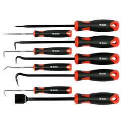 YATO YT-08426 Hakenset mit Griff, 8 Haken und Dichtungsschaber