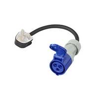 Adapter mit CEE-Stecker und UK-Steckdose, UK ProPlus 373522DE, Kabellänge 40 cm, 16 A, 230 V 