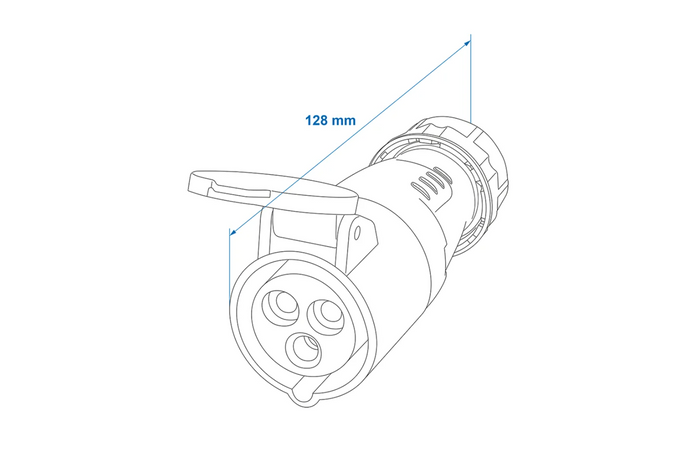 CEE 16A 230V ProPlus 373502 externe Steckdose mit abnehmbarem Gehäuse