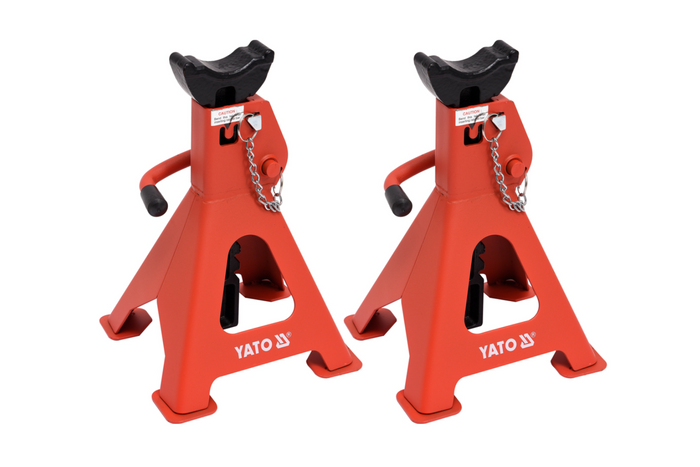 Set aus zwei YATO YT-17311 Wagenheberständern für 3-Tonnen-Hebebühnen