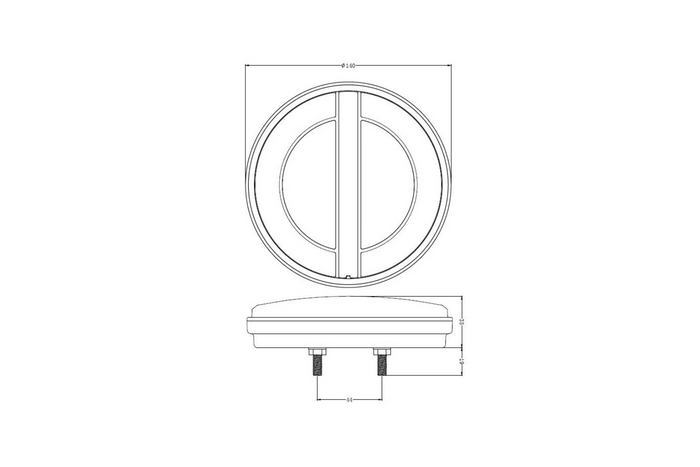 TruckLED L1883 LED-Rückleuchte, 3 Funktionen links