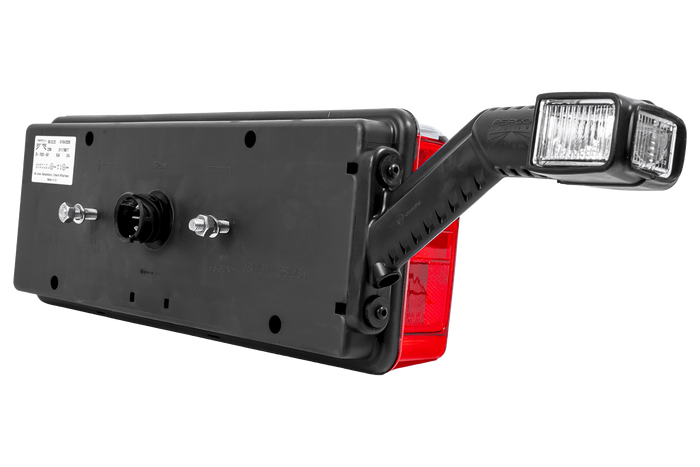 ASPÖCK EUROPOINT III LED-Bajonett-Rücklicht 7PIN ASS2 mit Hupe, 7 Funktionen links