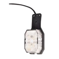 ASPÖCK FLEXIPOINT LED-Positionsleuchte links mit Halterung, weiß/rot