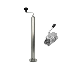 Ausziehbare Kurbelstütze mit Klemme WINTERHOFF ST48-120+KLE48 150kg 48mm 600-820mm