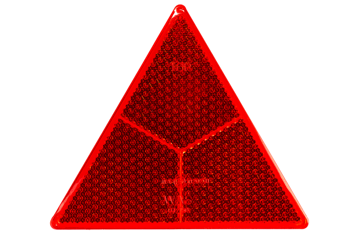 Rotes Dreieck WAŚ Rückstrahler
