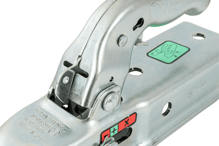 KNOTT KQ14-B Kugelkupplung für 1400kg Anhänger mit 60mm Vierkantdeichsel