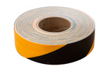 Selbstklebendes reflektierendes Klebeband - gelb-schwarz - 1 m