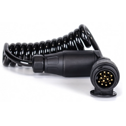 KAMAR E1384-A Spiralkabel 1,5 m 12 V Stecker/Buchse 13-polig