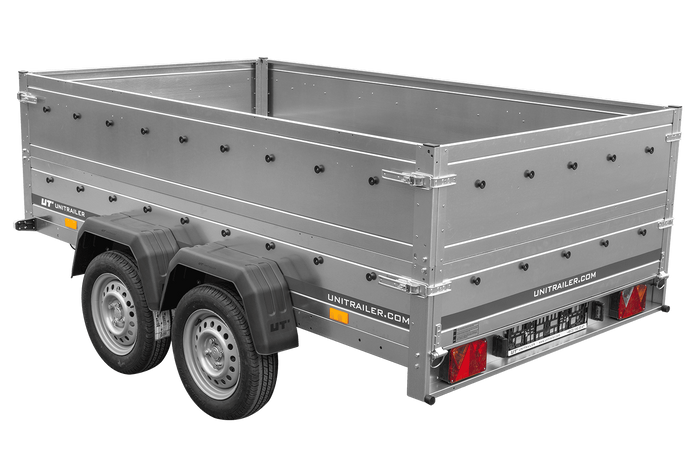 Autotransportanhänger 264x150 UNITRAILER GARDEN 265/2 KIPP mit BIS-Seitenwänden