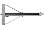 KNOTT 6X1197.007 ausziehbarer Eckstabilisator für Anhänger 1100 kg 498 mm