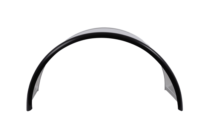 Doppelkotflügel für Anhänger 16-17,5" DOMAR DK7135 Radlauf 1000/450 mm Metall mit Gummikante