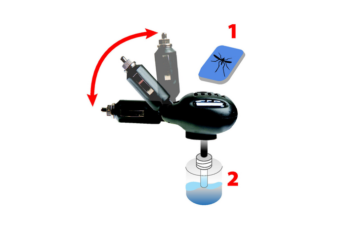 Elektrische Mückenvernichterlampe Zigarettenanzünderstecker 12/24V
