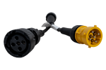 ASPOCK 5-PIN-Bajonettadapter mit Nebelscheinwerfer- und Rückfahrscheinwerferanschluss 0,1 m