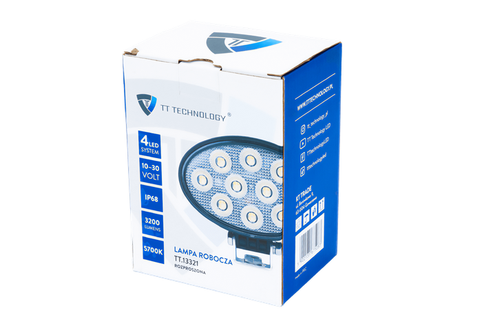 Arbeitsscheinwerfer Reflektor TT Technology TT.13321 40x LED 3200 Lm oval