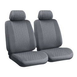 LAMPA Glamur grauer Autositzbezug-Satz, für die Vordersitze