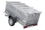Leichter Anhänger 200x106 UNITRAILER GARDEN 200 KIPP mit BIS-Seitenwänden und Aluminiumabdeckung