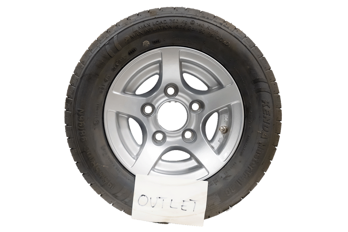 OUTLET Verstärktes Rad für Anhänger KENDA REIFEN 195/55 R10C 98/96N ALU FELGE STARCO 6Jx10"H2 5x112 ET:-4