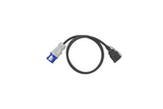 Adapter mit CEE-Stecker und -Buchse mit Schutzkontakt, 16 A, 230 V, ProPlus 373530DE, Kabellänge 150 cm