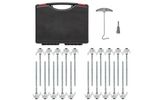 Set mit Schraubheringen für ProPlus 365014 Metallheringe mit Haken 20x20cm