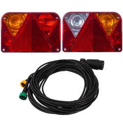 DOBPLAST DPT35 Rückleuchten + MANTES 7m 7-PIN Kabelbaum