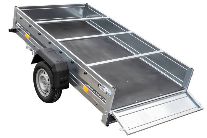 PKW?Anhänger 230x125 UNITRAILER GARDEN 230 KIPP mit H-0-Rahmen und blauer Plane