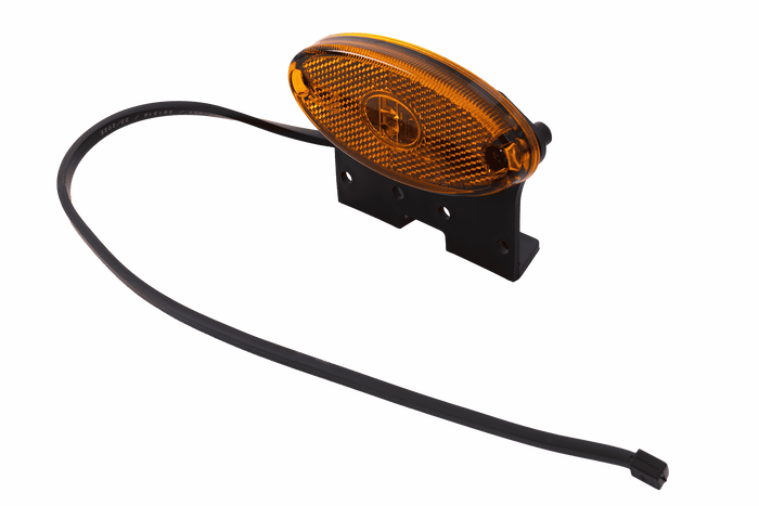 ASPÖCK FLATPOINT II LED Umrissleuchte, orange, universal, mit Halterung