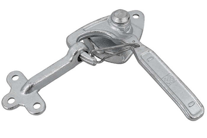 Linke Anhängerkupplung mit WINTERHOFF WV 20-L + WVG 20-A Verschluss, kompletter Anhängerseitenverschluss