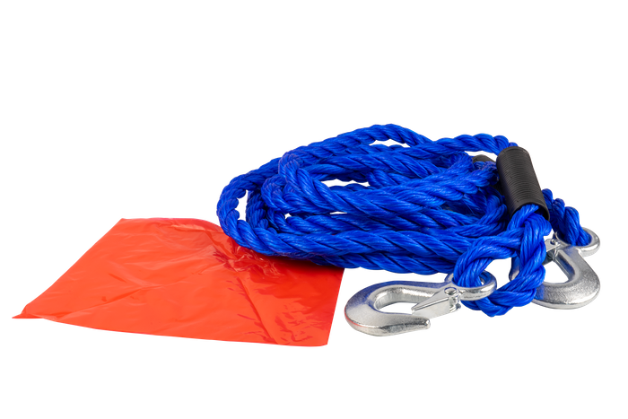 Abschleppseil mit Haken LAMP Abschleppgurt 4m/18mm/5t blau