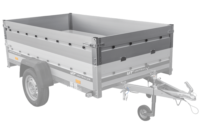 BIS-Aluminiumseitenwände für den UNITRAILER GARDEN 230 KIPP ALU-Anhänger