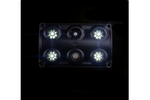 HORPOL LWD2157/CZ LED-Innenraumleuchte 900 lm schwarz mit Schalter und roter Diode