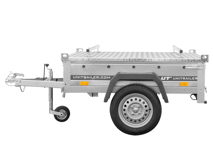 Einachsanhänger 750 kg, 150 x 106 cm Garden Trailer 150 KIPP mit Aluminium-Deckel