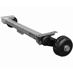 KNOTT VGB13M gebremste Achse für Anhänger/Autotransporter 1350 kg 1200 mm 1550 mm 5x112