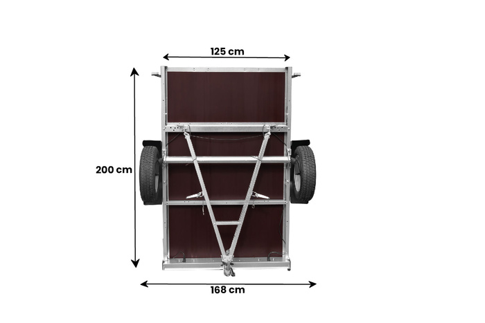 PKW-Anhänger 200x125 UNITRAILER GARDEN 201 KIPP