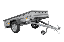 Leichter Anhänger 200x125 UNITRAILER GARDEN 201 KIPP mit grauer Plane