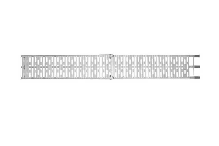 UNITRAILER ALR003 Klappbare Aluminiumrampe für Anhänger, 221 cm, 340 kg, mit Gurt und Stütze